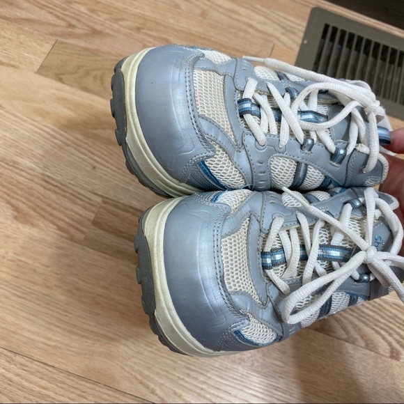 Skechers Shape Ups Blue Silver Women’s Sz 9 - Picture 6 of 8